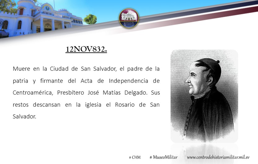 Conmemoramos al "Padre de la Patria Salvadoreña" y Prócer de Centroamérica: Dr. José Matías Delgado (1767-1832).
Sacerdote, médico y líder fundamental del movimiento que nos llevó a la Independencia de 1821. Su legado es un pilar de nuestra identidad.
¡Honor a quien honor merece!