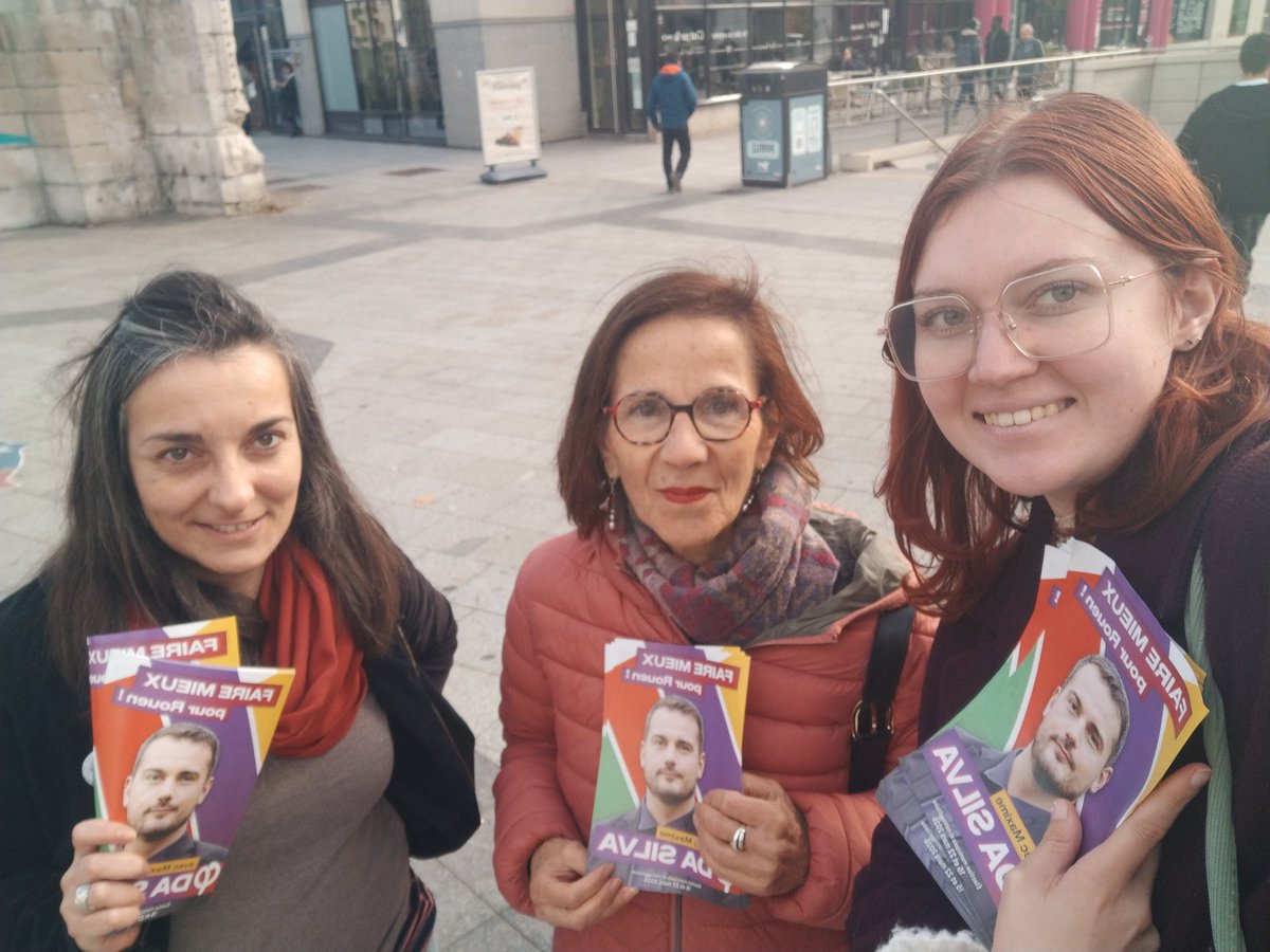 Ce matin en tractage pour vous présenter votre liste #FaireMieuxPourRouen avec notre tête de liste <a href="/Maxime_DaSilva_/">Maxime DA SILVA</a> pour les #municipales de #Rouen en 2026 !

👉 Gare de Rouen ✅
👉 Théâtre des arts ✅

On se retrouve ce soir à la Grand Mare ✊
