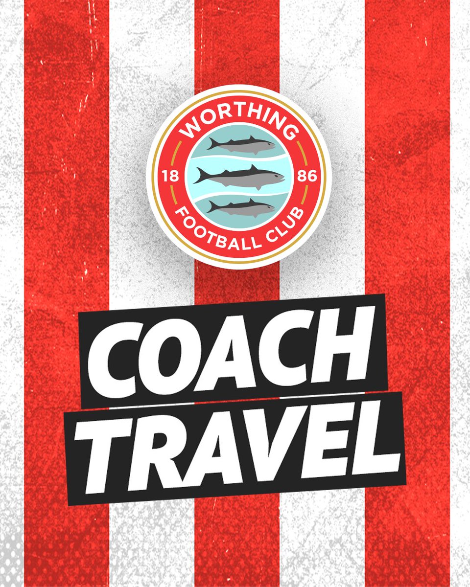 𝘼𝙇𝙇 𝘼𝘽𝙊𝘼𝙍𝘿 𝙏𝙊 𝙒𝙊𝙍𝙏𝙃𝙄𝙉𝙂 🚍

The Hornchurch FC Supporters' Association will be running a coach to our upcoming trip to Worthing. 

Cost: £20.00 per person
Departure from the club: 10.30am. 

🔗  ow.ly/TZPX50XqxWF