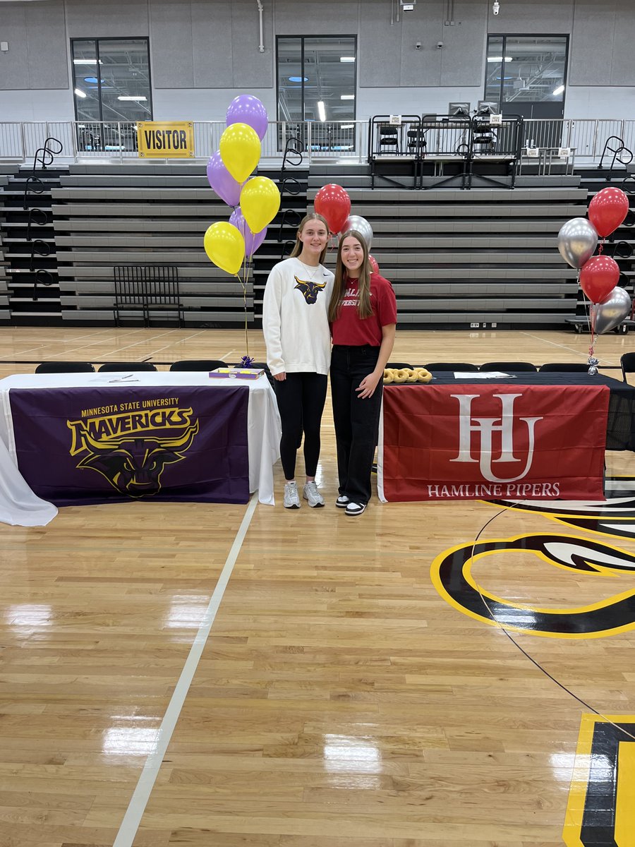 GE_GirlsSoccer's tweet photo. This morning was a celebration and a moment of recognition for two of our team members!  Kenna and Addy made their plans for the next level official! Congratulations to both, we are proud of you! https://t.co/bPTxJ0ql6d