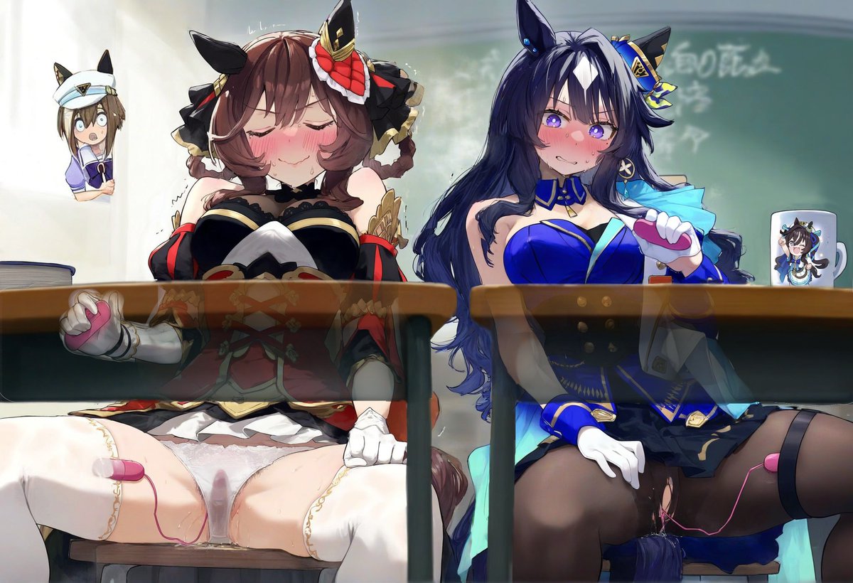 fat_dragon_2000's tweet photo. 正在进行神必比赛的赛马娘 https://t.co/z60j5HpkQu
