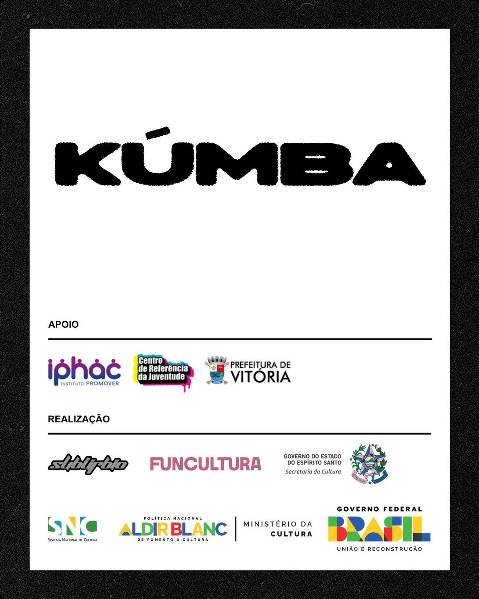 Kúmba 🔥
Cidade em Discussão🌃

Hoje teremos roda de conversa com Diogo Chagas, Pablo Vieira e Thaisa Formentini.

📍 CRJ - Centro de Referência da Juventude (Av. Vitória, 1320, ilha de Santa Maria, Vitória/ES)