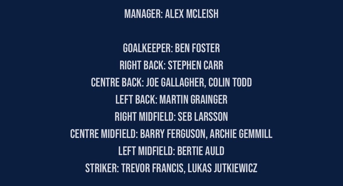 From ones I’ve seen live to the ones my dad and grandad raved about. Not sure anyone will agree with anybody’s! #bcfc