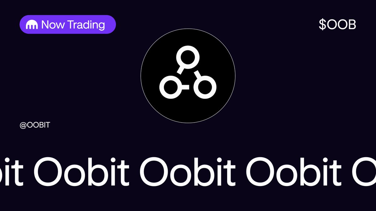 Now live on Kraken 📣 

$OOB by <a href="/oobit/">Oobit</a> 

Start trading today ⤵️ 
app.kraken.com/JDNW/OOB

*Geographic restrictions apply