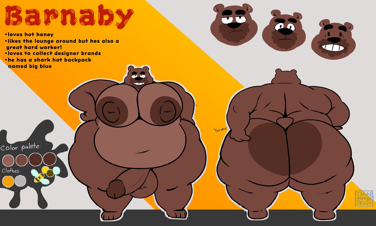 Big Daddy bear reference comm for @/SkurvyKaptain 🐻🍯
I wish you like it!!!!

#nsfw #Bears #fatfurry #furryartwork #hyper #fatfurs
