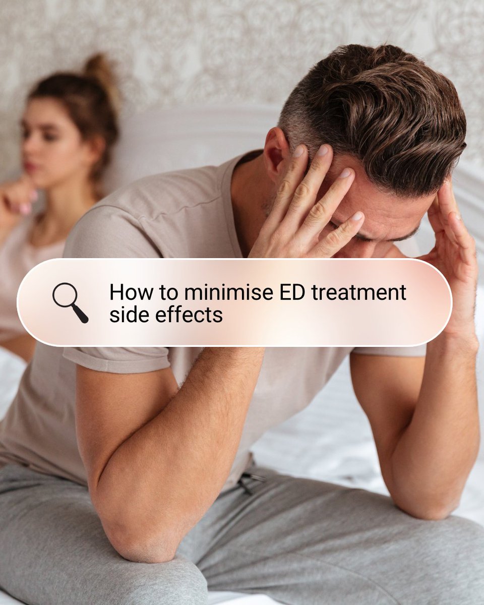 💊 Using ED treatment? Here’s how to reduce side effects 👇

🚶‍♂️ Stand up slowly to avoid dizziness
🍷 Limit alcohol - it can make it less effective
⚖️ Talk to your provider about lowering your dose
🍽️ Take with food to ease nausea