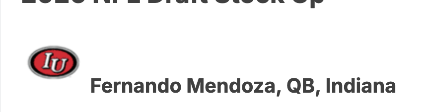 _mockdrafts's tweet image. Walter Football still rocking that Indiana logo from 2002