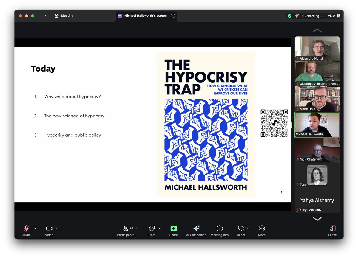 Night chat with Michael Hallsworth about its new book.
