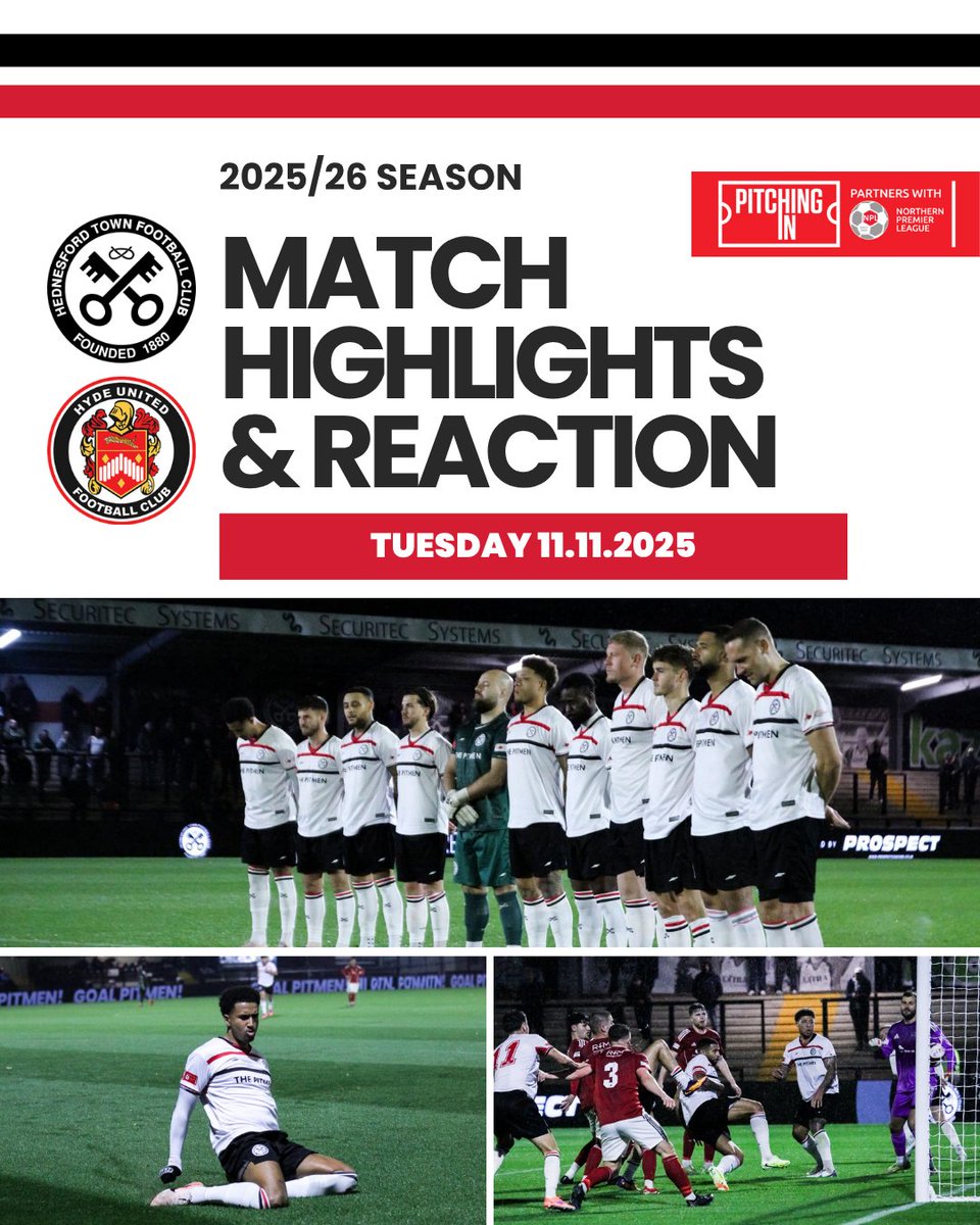 Catch the highlights from our 2–1 win over Hyde United, plus post-match reaction from Manager Gavin Hurren and Captain Joss Labadie ⚫⚪

🎥 Watch now on YouTube: youtu.be/DVKFBJ3Ak14

#UpThePitmen
