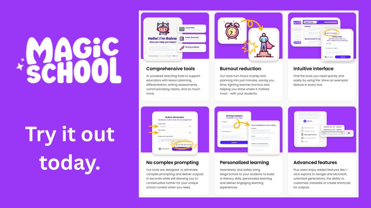 kisdsectech's tweet image. Have you tried @magicschoolai ???