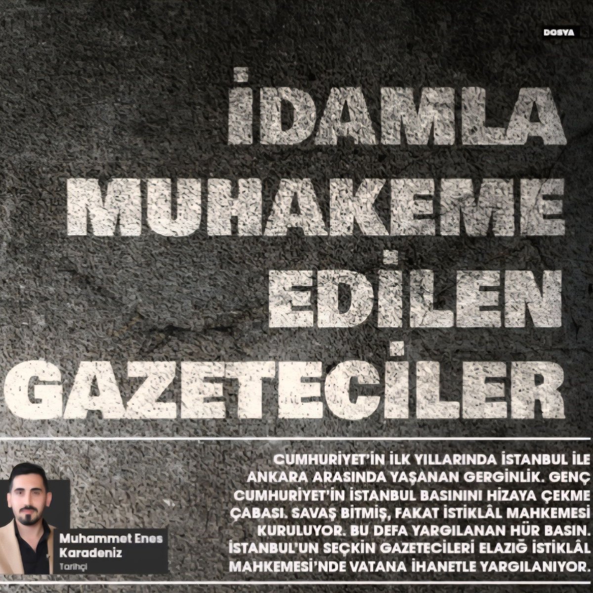 "Basın; İdamla Muhakeme Edilen Gazeteciler"
yazısı Sebil Tarih 4. sayısında.

sebiltarih.org.tr adresinden dergimize abone olun ve hemen okumaya başlayın!