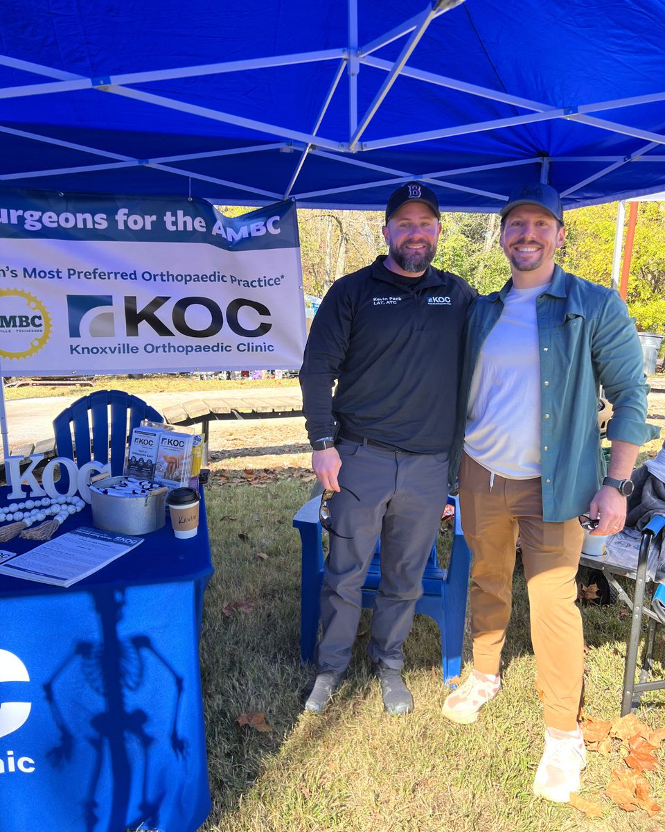 Our team had a great time supporting the AMBC and being part of this amazing Knoxville community event. Huge thanks to Susan Cowden, Dr. Kern, Dr. Rogozinski, Kadie Orenstein, PA, Dylan Rathbone, PA, and Kevin Pack, ATC, for joining Susan and representing KOC throughout the day!
