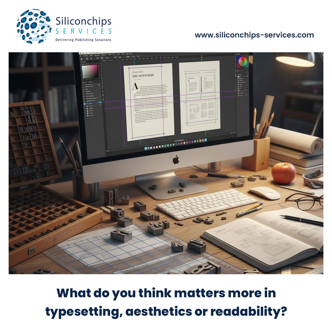 siliconchipsuk's tweet image. Precision and Design in Professional Typesetting
Typesetting shapes how readers experience your content.

What do you think matters more in typesetting, aesthetics or readability?

#professionaltypesettingservices #bookdesign #academicpublishing #digitalpublishing
