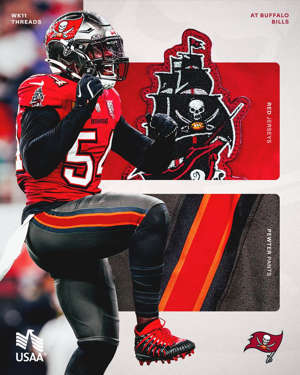 Buccaneers's tweet photo. Bringing the heat to Buffalo 🔥 https://t.co/V6YqMl1W4f