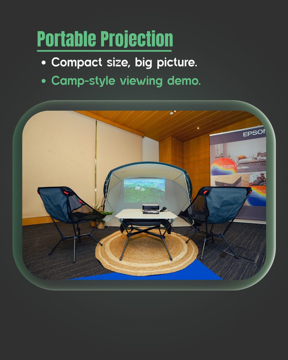 a2zproduction's tweet image. EPSON @ GITEX GLOBAL - a live activation focused on real demos.
From hands-on printing to home cinema and portable projection, visitors got to test products, see output, and chat with specialists.
#GITEX #Epson #Activation #LiveDemo #HomeCinema #EcoTank #3LCD #LeapfrogMENA