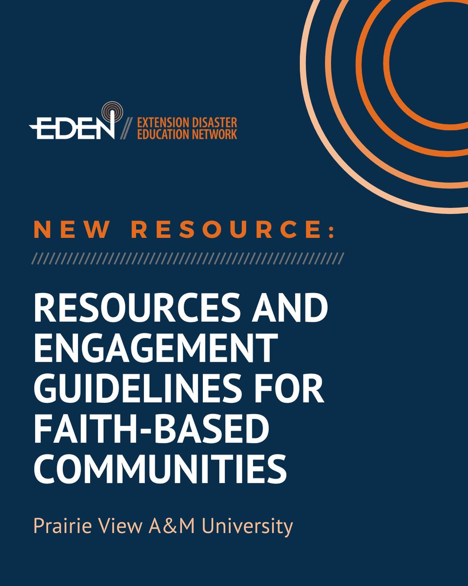 ExtDisasterEd's tweet image. 🚨 New Resource: Engagement Guidelines for Faith-Based Communities

Faith organizations play a key role in disaster response. Learn how to collaborate effectively with 12 major U.S. faith groups using @pvamucahs fact sheets.

⬇️
hubs.li/Q03QfDlT0