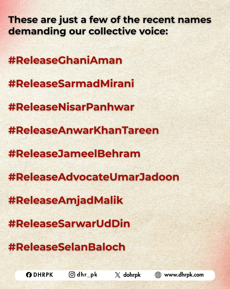 Defence of Human Rights Pakistan tweet media