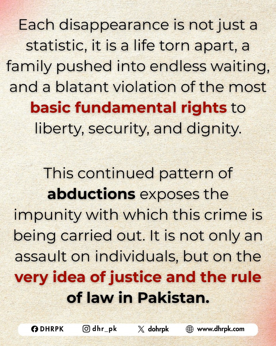 Defence of Human Rights Pakistan tweet media