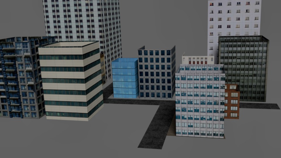 Dollarsignvibe's tweet image. I just made a city in Blender. 

#indiegame #indiegamedevelopers #blender #b3d #3d #blender3d