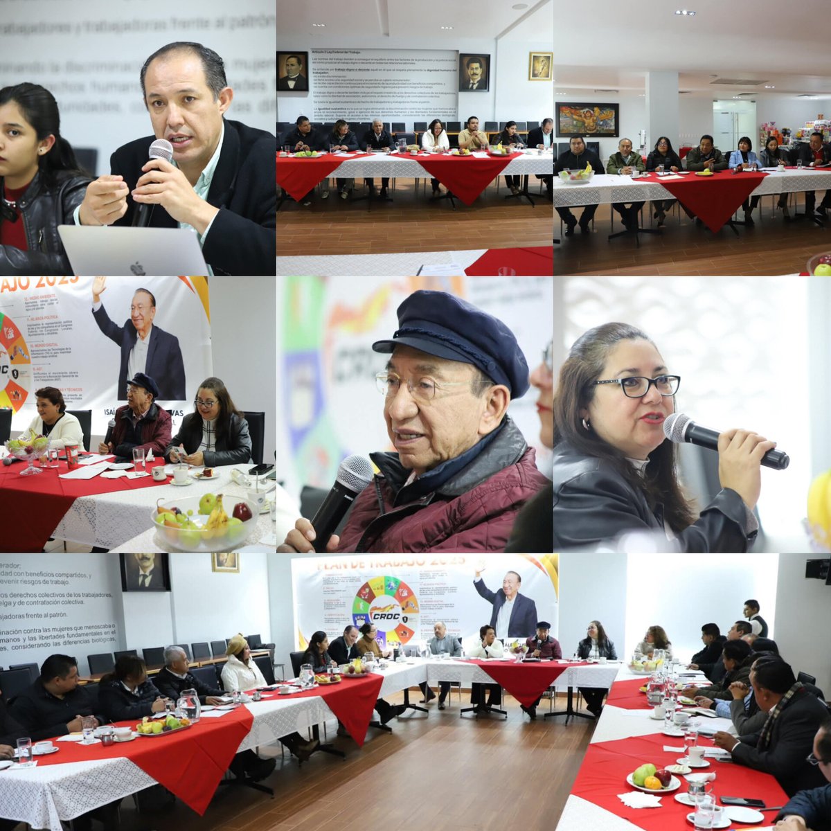 Reunión en CDMX, abordando la petición a las y los diputados sobre las #40horas y el #aguinaldo de 30 días, y  la importancia de la participación de l@s jóvenes millenials y centenials en las actividades sociales y sindicales de nuestra Confederación. #CROQUIZATE