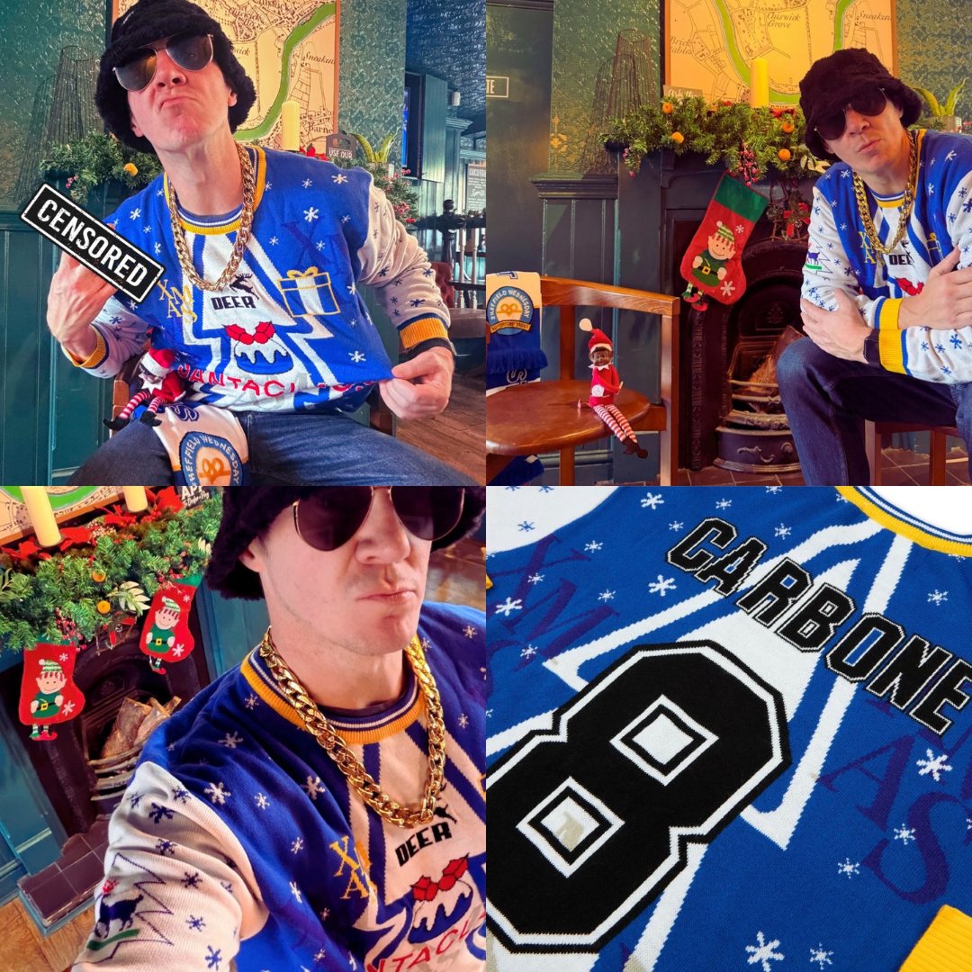 🎉 COMPETITION TIME, WEDNESDAY FANS! 🎉

We’re feeling festive – and we’ve got a cracker of a prize for you! 🎄💙

Win an XL Sheffield Wednesday Christmas jumper,  the ones sold by Classic Football Shirts! 
Perfect for showing your Owls pride this holiday season for only £2 a