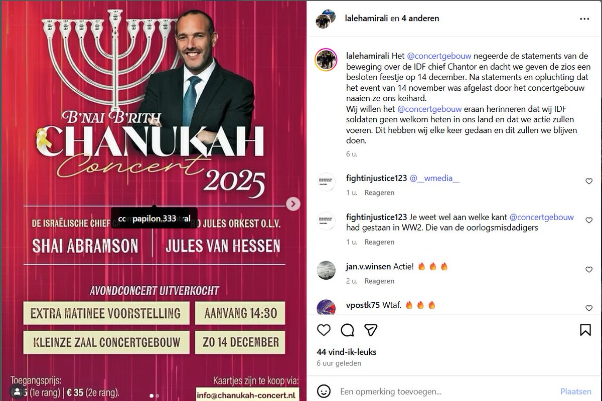 CarelBrendel's tweet image. Je kunt wel mooie compromissen sluiten, maar Pallie-ultra&apos;s als Cian Bramwell en Laleh Almarjani trekken zich daar niets van aan.  #concertgebouw #cantor