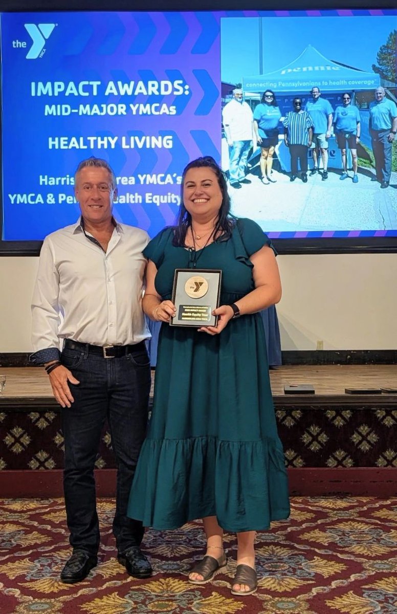 Congratulations to CEO, David Ozmore, Amy Jacobs and the team at the Harrisburg Area YMCA for their 2025 Impact Award. The Impact Award was presented to the Harrisburg Area YMCA staff last week. The award was in recognition of their work on the Pennie Health Equity Tour.