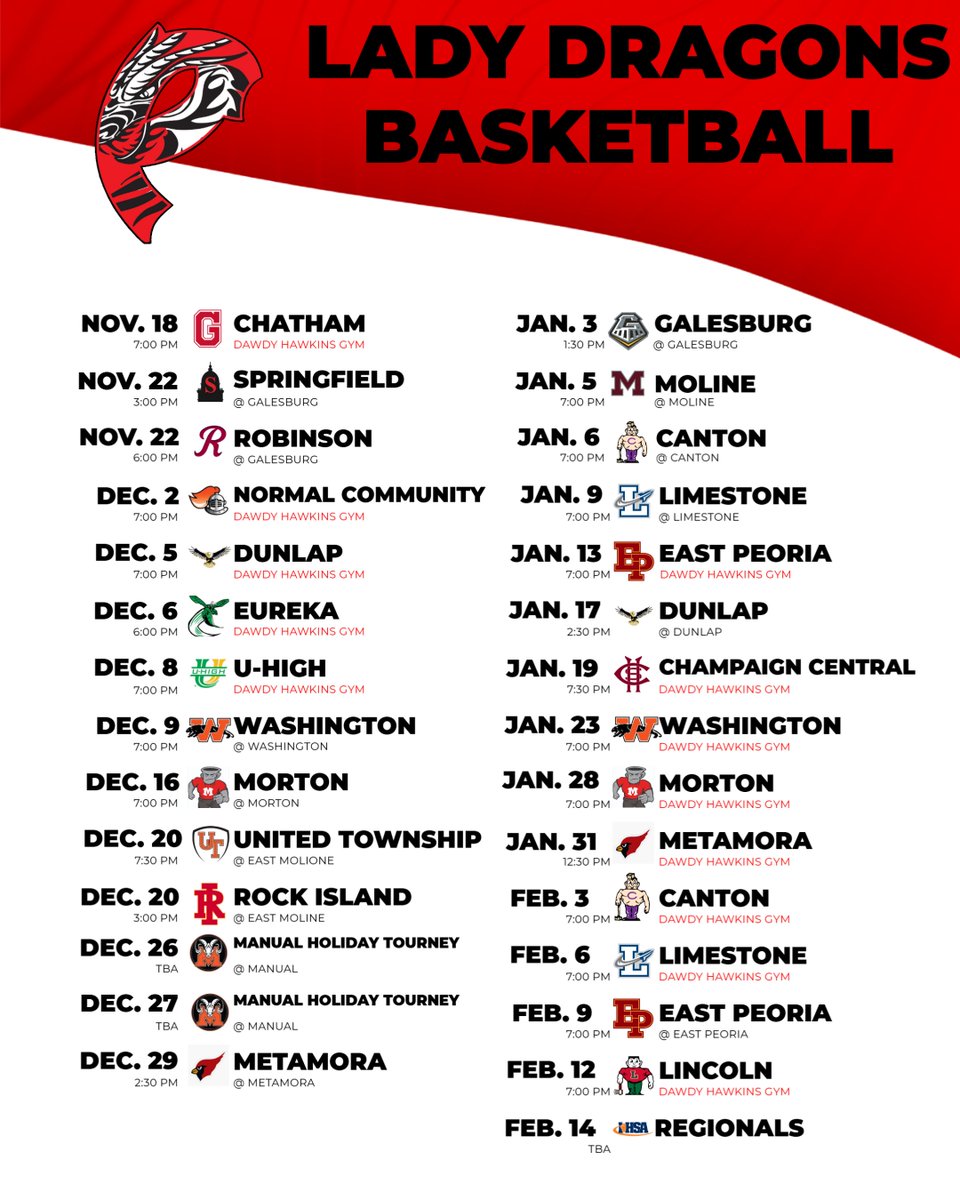 Lady Dragons Hoops tweet media