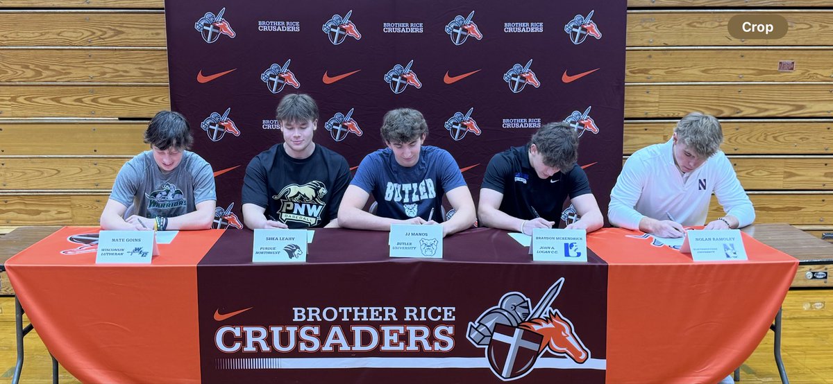 Congratulations to our 5 Seniors who signed their NLI’s today to play College Baseball!  #WeAreBR