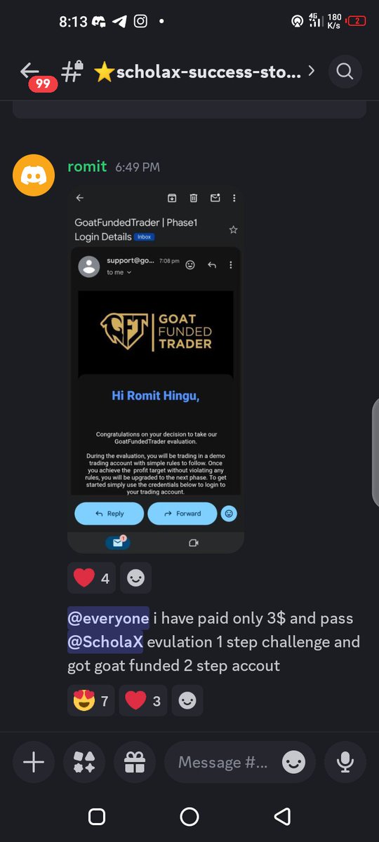 schola_x's tweet photo. 5000$ GFT account in just 4$.

ScholaX : Trader scholarship program. 

Want to avail this opportunity? 
1. Like and retweet this post. 
2. Comment ScholaX . 

3. Share screenshot proofs here 
https://t.co/oyLQersVJo
And you'll get all details. https://t.co/E5ggIknVcQ