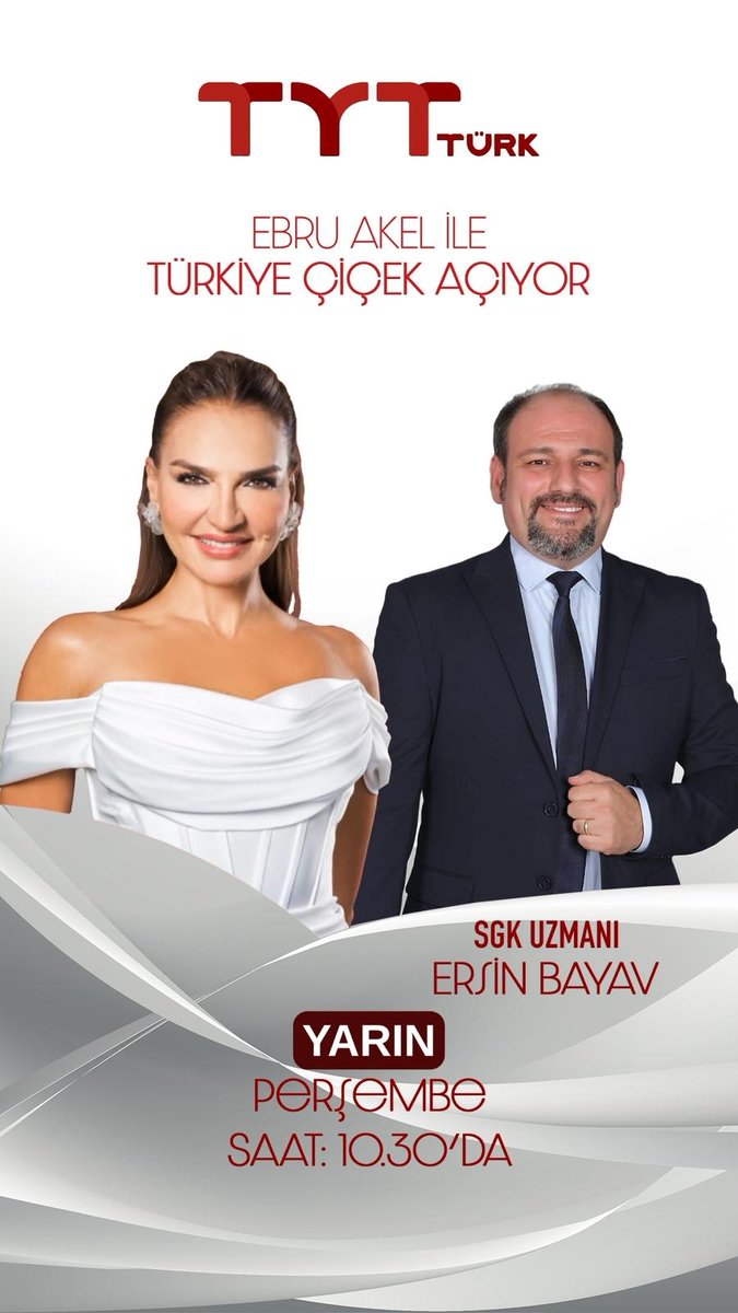 Yarın Ebru Akkelle TYTTURK ekranlarındayım.. <a href="/ebruakell/">Ebru Akel</a> <a href="/mihribanugurluu/">Mihriban UĞURLU ⚖️</a> <a href="/EMADDER_KADEME/">EMADDER RESMİ SOHBET SAYFASI</a> <a href="/CirakStajFED/">STAJ VE ÇIRAKLIK SİGORTASI MAĞDURLARI FEDERASYONU</a> <a href="/Huseyin23Aslan3/">#BagkurTescilMagdurları</a> <a href="/ArzuLastikci/">EYT & EF Arzu LASTİKCİ</a> <a href="/EytEmeklilerFed/">EYT VE EMEKLİLER FEDERASYONU</a> #KademeKırmızıÇizgimiz #EYTden5000KısmiTepkisi #stajyerçırağazulmetmeyin #bagkurtescilmagdurları #sosyalgüvenlik #eyt