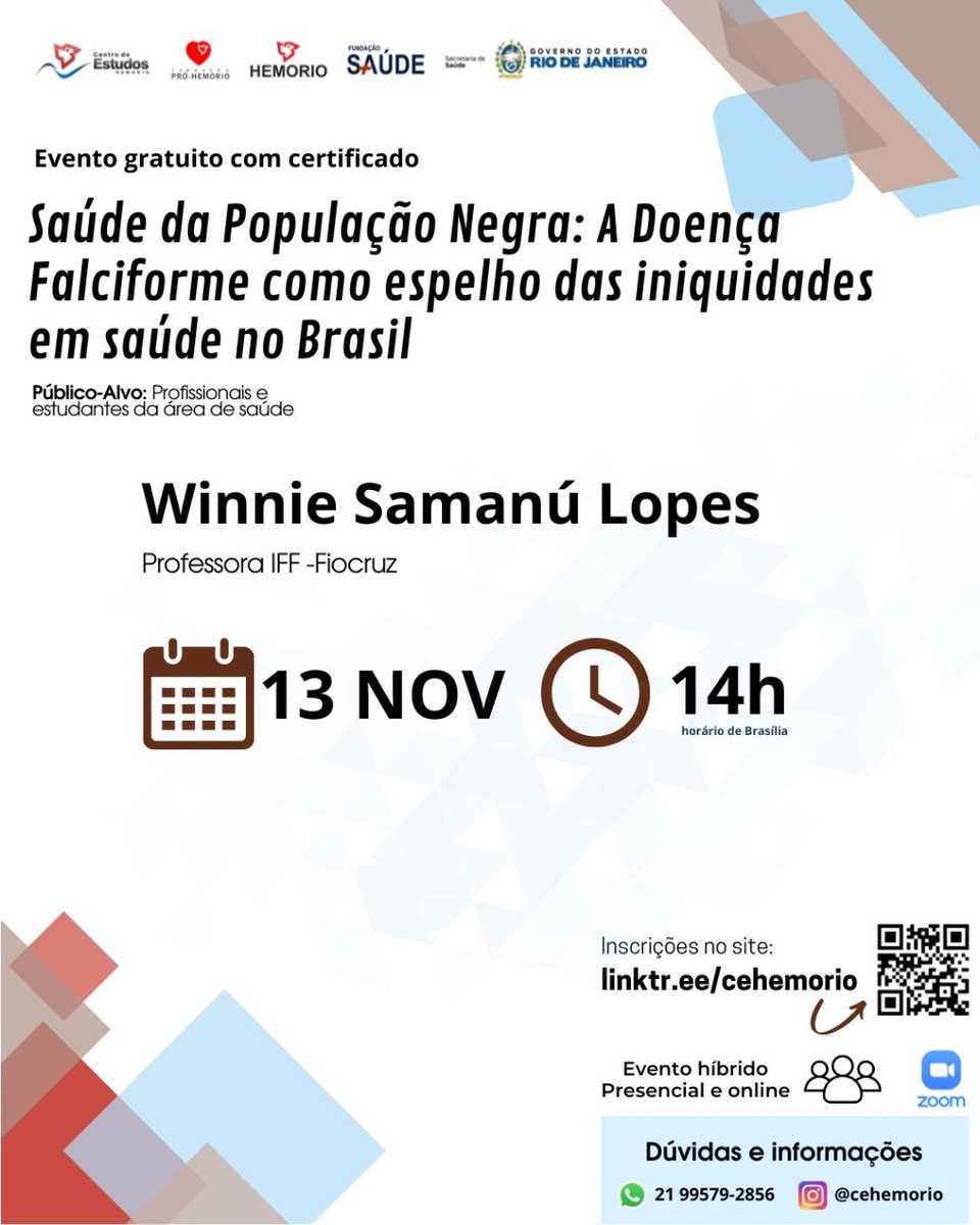 Centro de Estudos HEMORIO tweet media