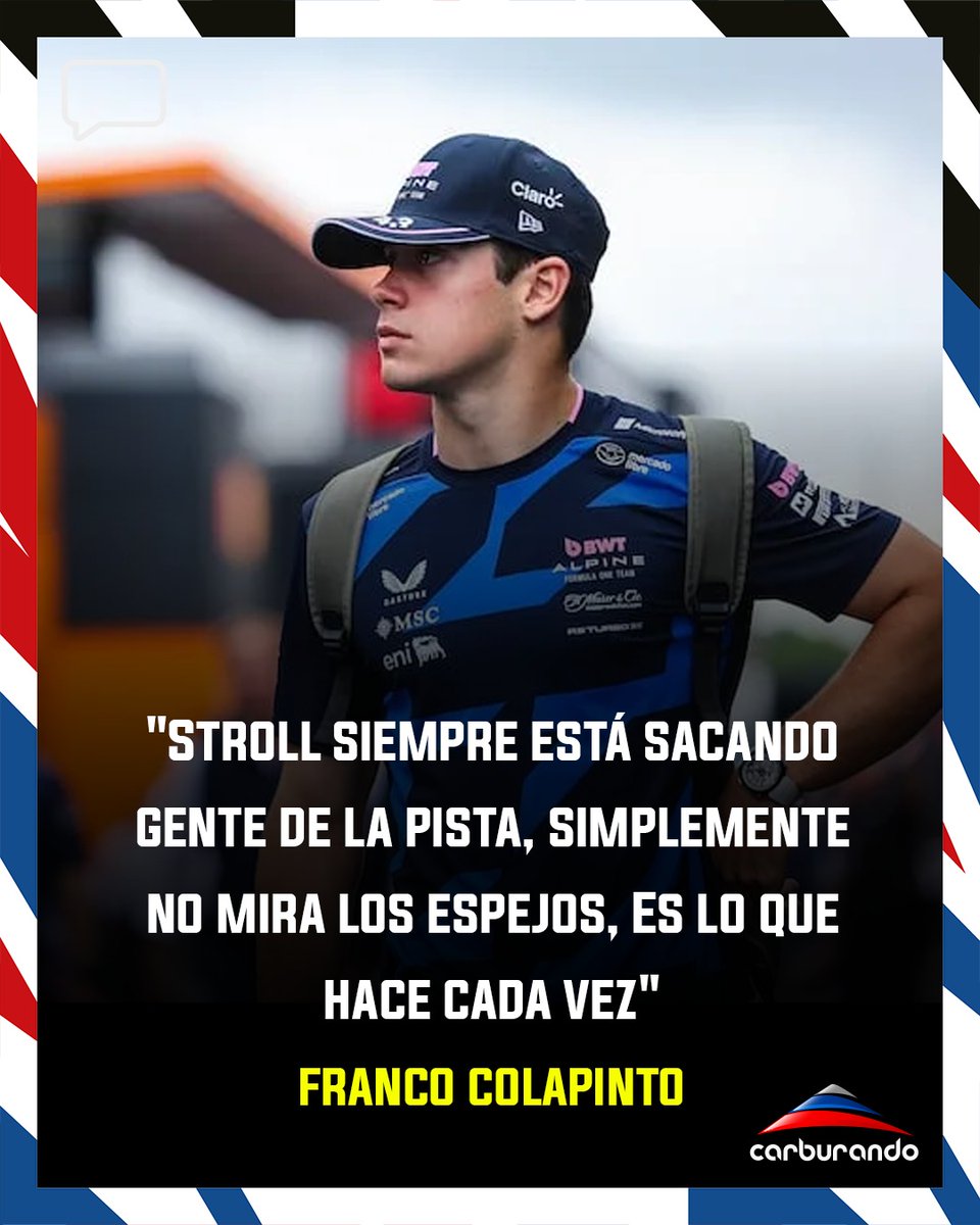 CarburandoTV's tweet image. 🗣️ Franco Colapinto opinó sobre la maniobra de Stroll con Bortoleto durante el Gran Premio de Brasil. 

#BrazilGP #Colapinto #Stroll