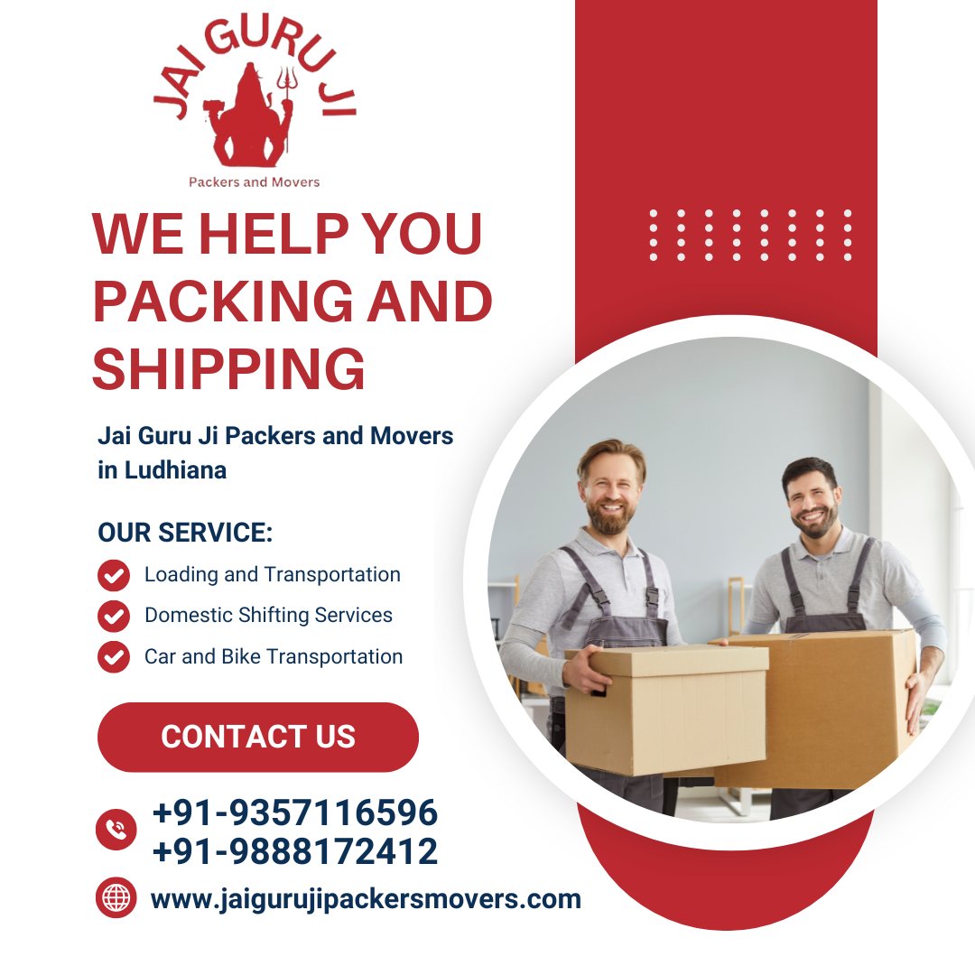 jaigurujipacker's tweet image. Jai Guru Ji Packers and Movers and is widely recognized housefor being most reliable and affordable services among various packers and movers in Ludhiana.
📞 : +91-9357116596, +91-9888172412
#packingandmoving #loadingandunloading #biketransport #officerelocation #ludhiana