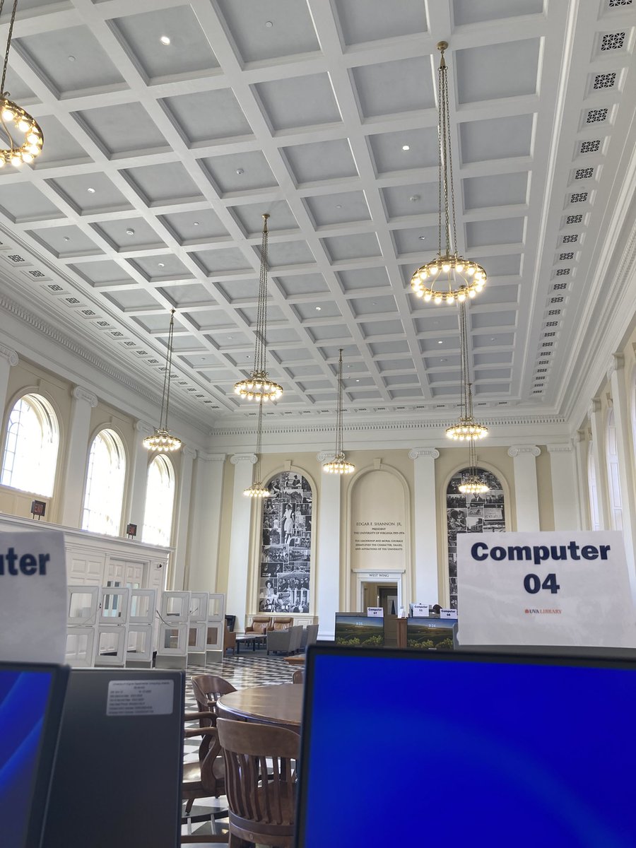 megheubeck's tweet image. At work in #ShannonLibrary @UVA