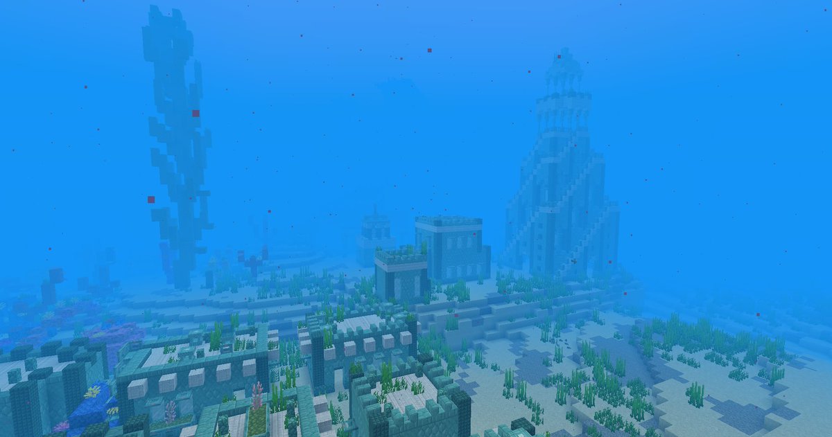 More closer looks at Atlantis and Atlanteans
Still in dev 
#Minecraft #minecraftlive #Minecraftbuilds #minecraftart