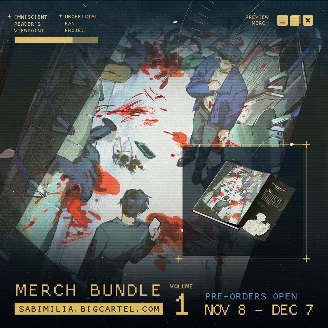 sabimilia's tweet image. ˖✸ Cover Preview by @cfeather8 ✸˖
Featuring a dust jacket with illustrations, a book summary, an author bio, and reader reviews!

˖✸ Nov 8 - Dec 7 ✸˖
🛒 sabimilia.bigcartel.com