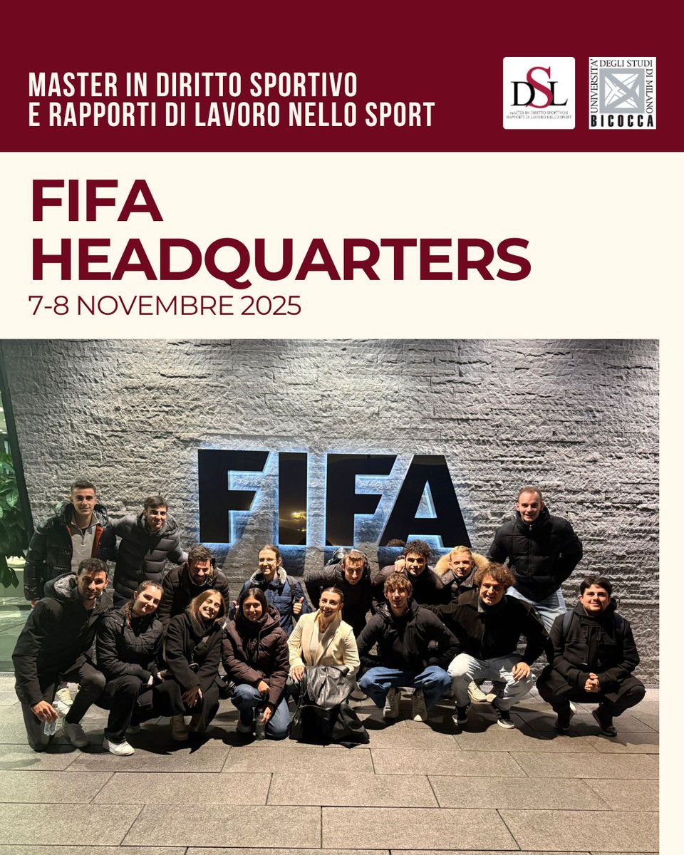 MasterDSL's tweet image. Nei giorni scorsi gli allievi del Master sono stati ospitati presso @FIFAcom Headquarters di Zurigo.

Due giornate di grande valore formativo nel mondo dello sport a livello internazionale e di crescita professionale.

@TizianaVettor 
@unimib 
@FIFAMuseum