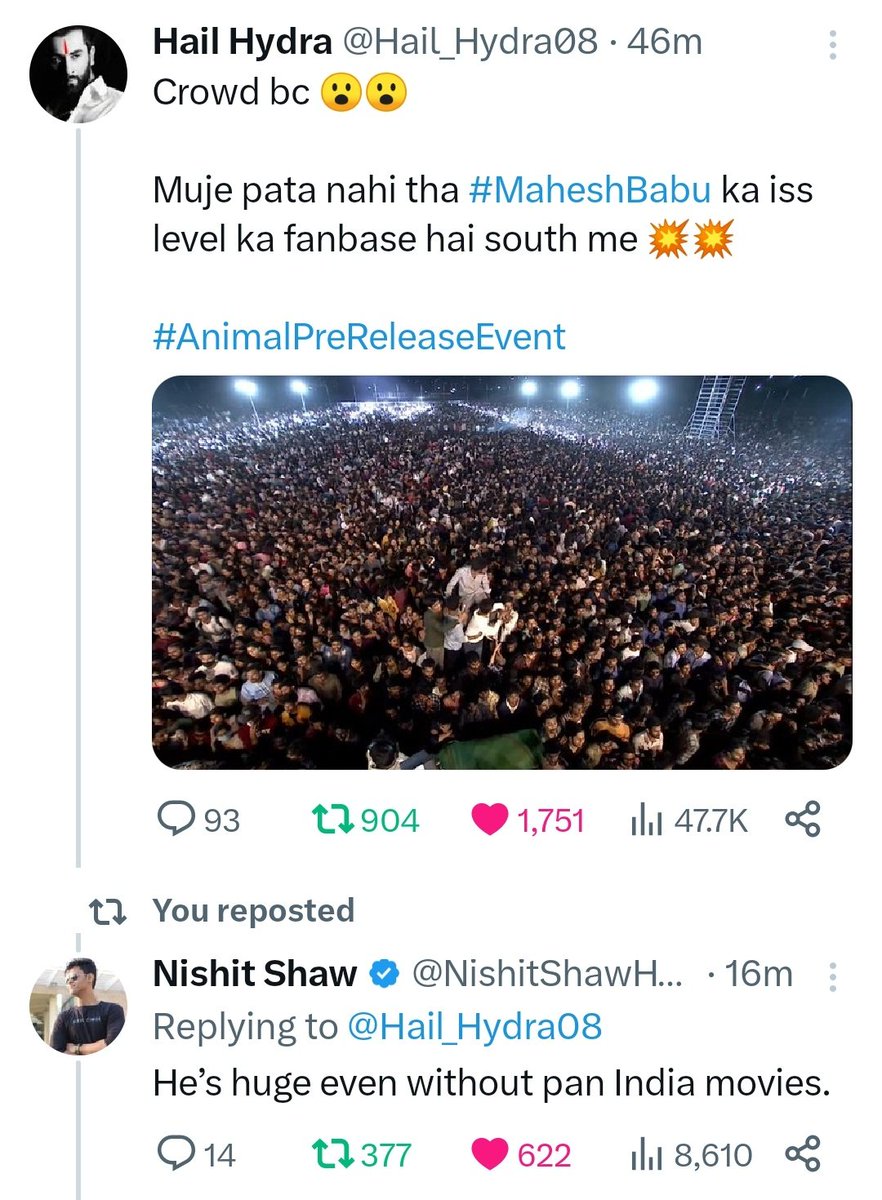 Yes sure 💯 @MaheshBabu #GlobeTrotter #SSMB29