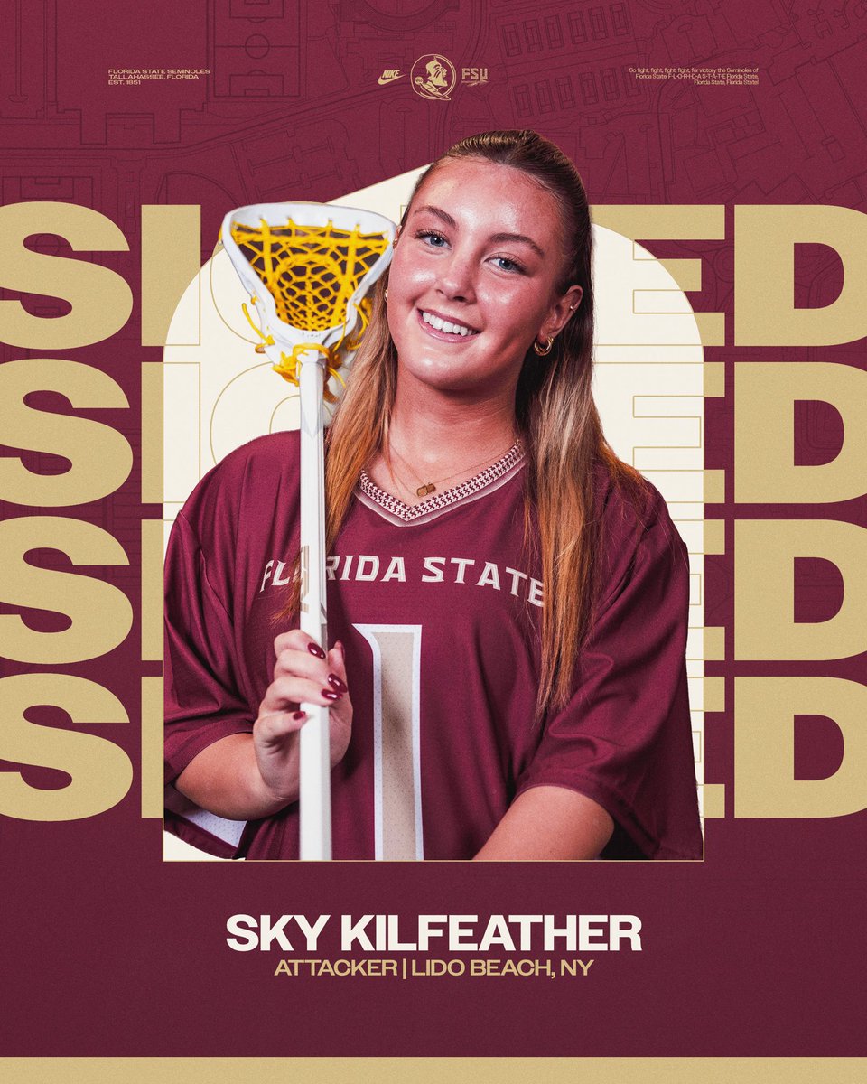 Welcome to the Garnet and Gold, Sky! 🍢

#NolesLax