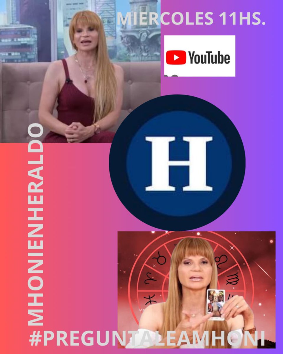 Lazarit75's tweet image. Como cada miércoles estará @mhonividente #PreguntaleaMhoni @brenn_mz @heraldodemexico #MhonienHeraldo NO SÉ LO PIERDAN AMIGOS