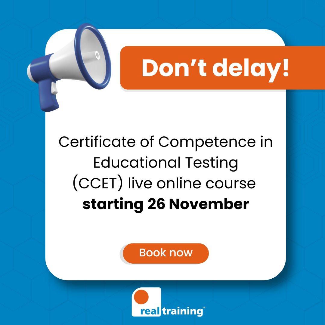 Level Up Your Educational Testing Skills

Get your BPS-recognised CCET qualification starting live online 26 Nov! 

Learn to interpret standardised tests &amp; become assessment-ready. Take your first step towards qualifying as an Access Arrangements Assessor (criteria apply).