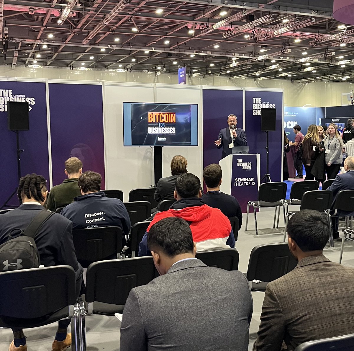 . <a href="/Jcastweet/">Jez Casey</a> is live at <a href="/TheBusinessShow/">The Business Show</a> breaking down why businesses need to be aware of Bitcoin.

The businesses that take the time to understand Bitcoin today will be the ones best positioned for tomorrow.

If you’re at the Excel over the next few days come say hi 👋 — Stand