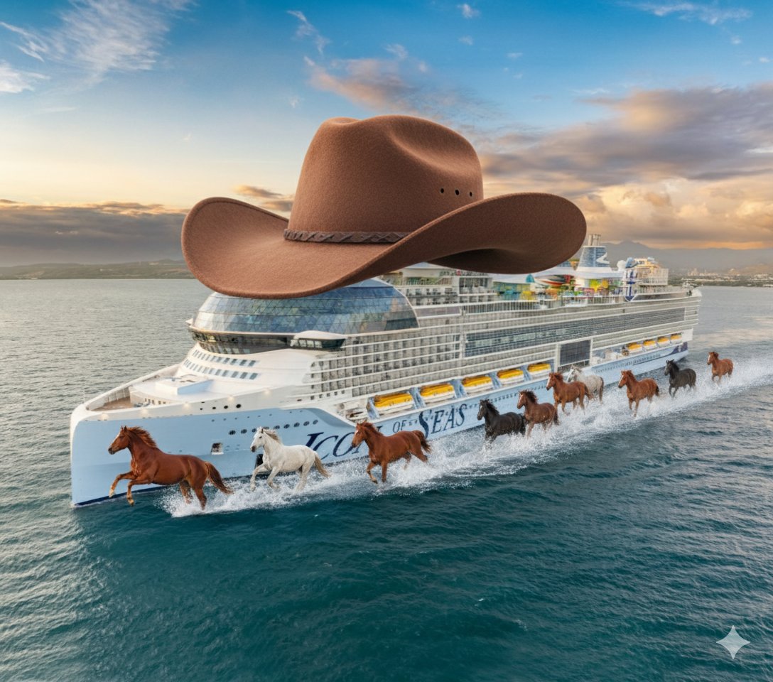 Howdy! <a href="/RoyalCaribbean/">Royal Caribbean</a> #IconoftheSeas will move to <a href="/PortofGalveston/">Galveston Wharves @portofgalveston</a>, Texas beginning Aug, 2027. This makes room for Miami to get #IconClass 4TBA to sail from <a href="/PortMiami/">PortMiami</a>.