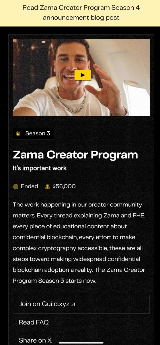 _Lal_chandra's tweet image. @zama
#ZamaCreatorProgram

zama.org/programs/creat…
Finally today I checked my Zama season 3 leaderboard, my name was not found in the search, seeing this my disappointment was astonished but more than that I was surprised to see that many people were also included in the leaderbo