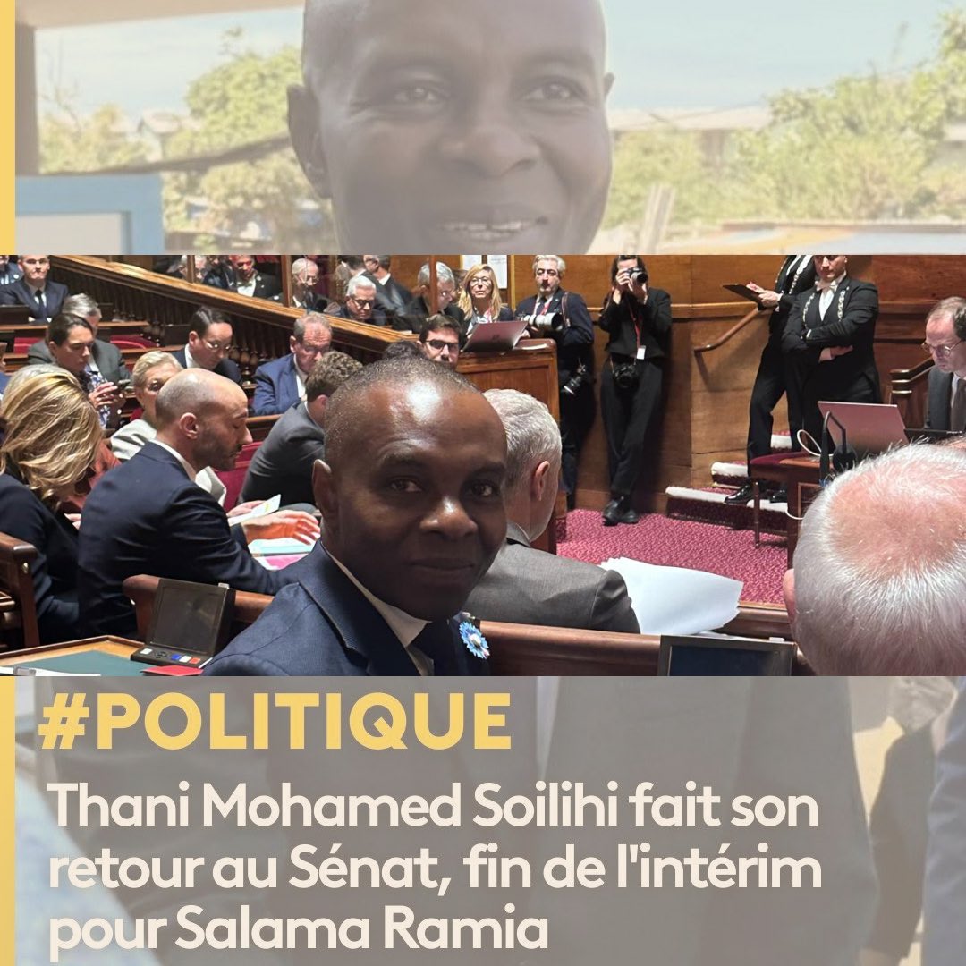 🗣️🏛️ Heureux de retrouver mon siège de Sénateur de Mayotte pour poursuivre le travail engagé au service de notre île et de la coopération régionale en outre-mer. 🏝️🌍

Je tiens à exprimer toute ma reconnaissance à ma suppléante, Salama Ramia, qui a assuré avec sérieux et