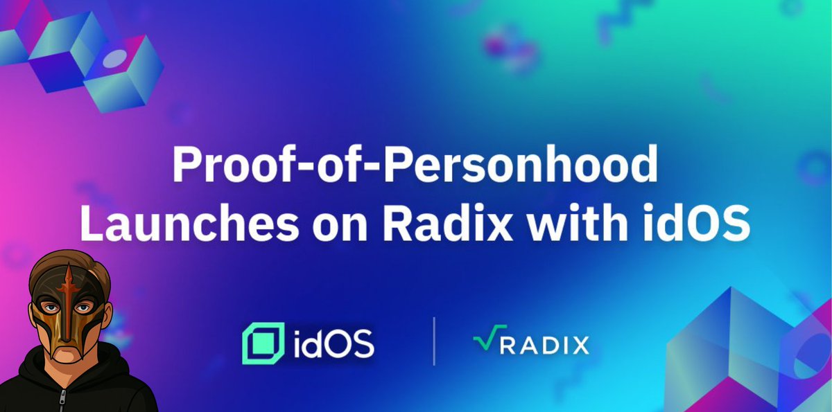 ~<a href="/idOS_network/">idOS</a> just teamed up with <a href="/radixdlt/">Radix - Radically Different DeFi</a> and launched a new quest on the idOS App.

Radix users can now prove they’re real and mint a PoP NFT Badge with exclusive perks.

Steps to earn 20 points:

• Download the Radix Wallet
• Set up the Radix extension and connect your