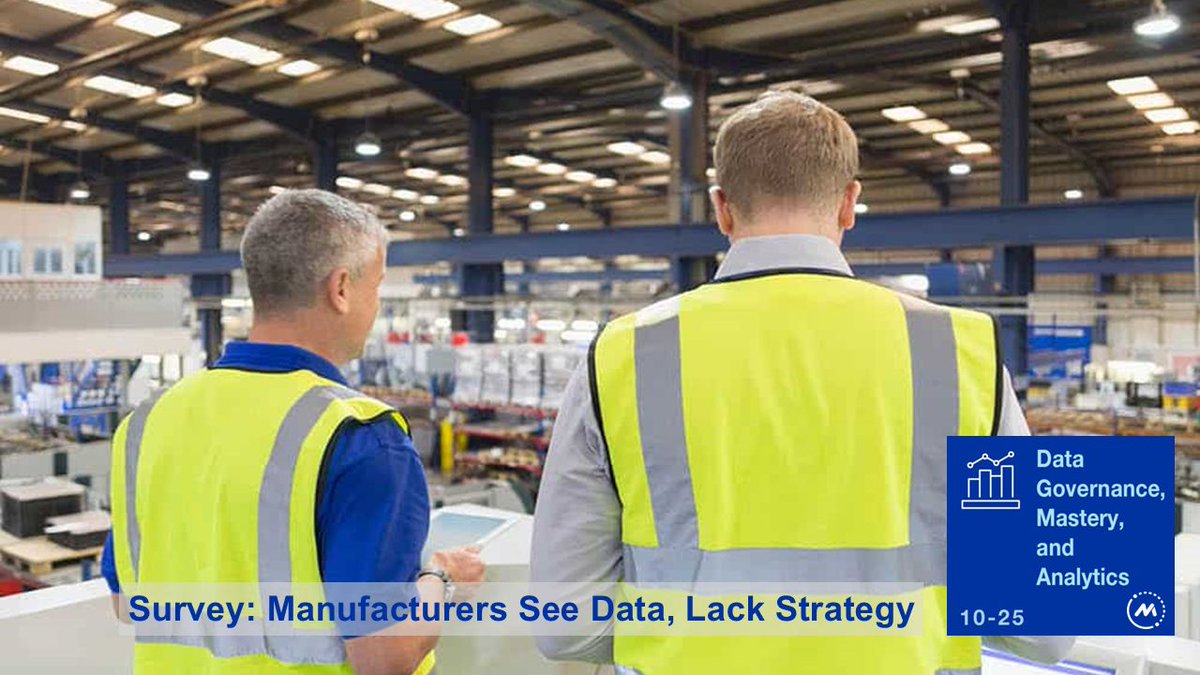 MfgExecutive's tweet photo. Manufacturers are drowning in #data— but starving for #strategy.
The MLC’s new survey exposes the gap between data ambition and data reality: https://t.co/zXqwaPBhES
#DataGovernance #Manufacturing #Analytics #DigitalTransformation #MLCouncil #Industry40 #MLJournal https://t.co/nwHSw84tl5