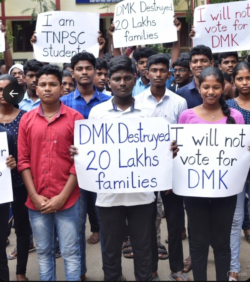trackerdmk's tweet image. I’m a #Tnpsc aspirant. 
DMK ruined my life. 
I will never vote for the DMK again. 

Pass it on.

#increase_group4_vacancy_10k