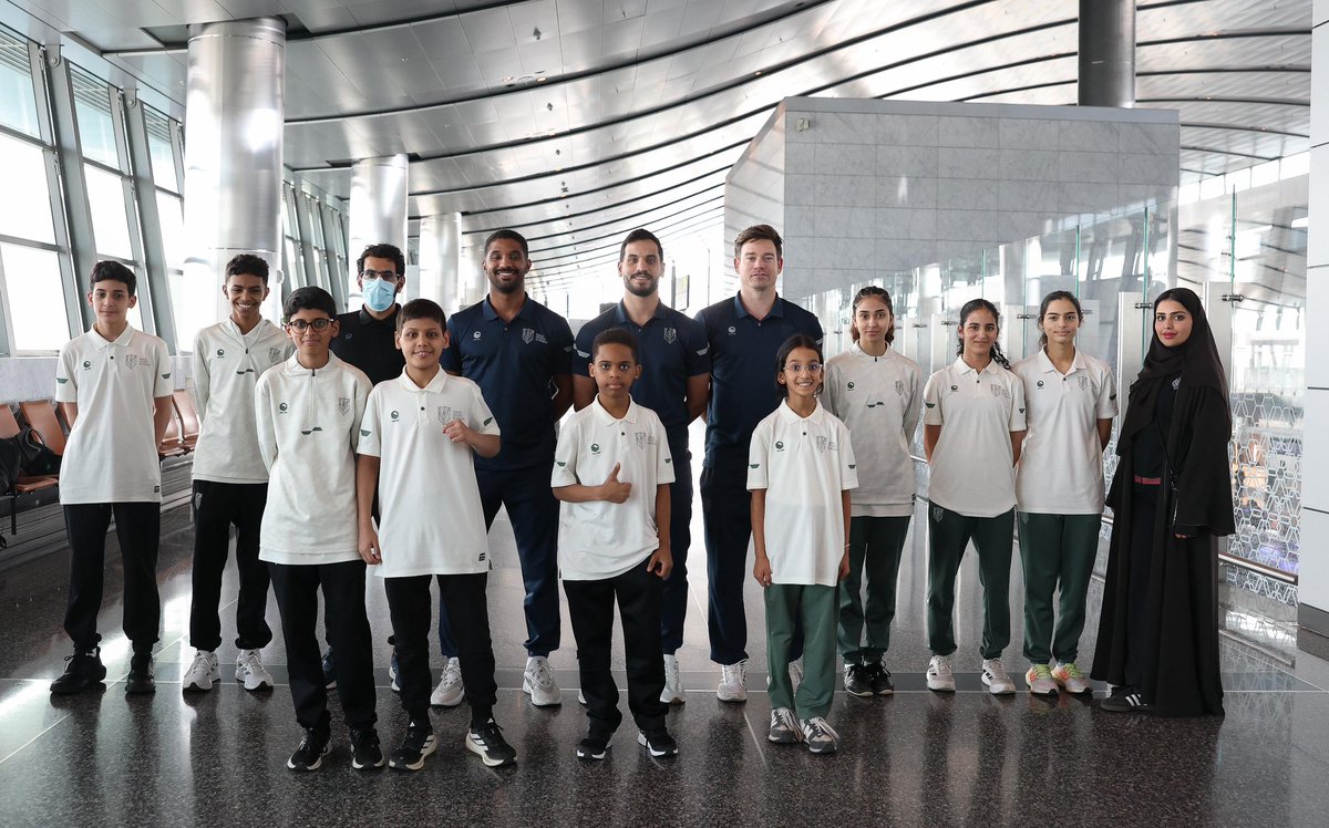 للتطـويـر والاحـتكـاك في أقـوى المـنافـسات 💪🏻

📸| بعثة #مواهبنا_في_قطر تصل للمشاركة في 'بطولة قطر المفتوحة الخامسة للتايكوندو' 🥋

#أكاديمية_مهد | #أرض_الأبطال 🟣🟠